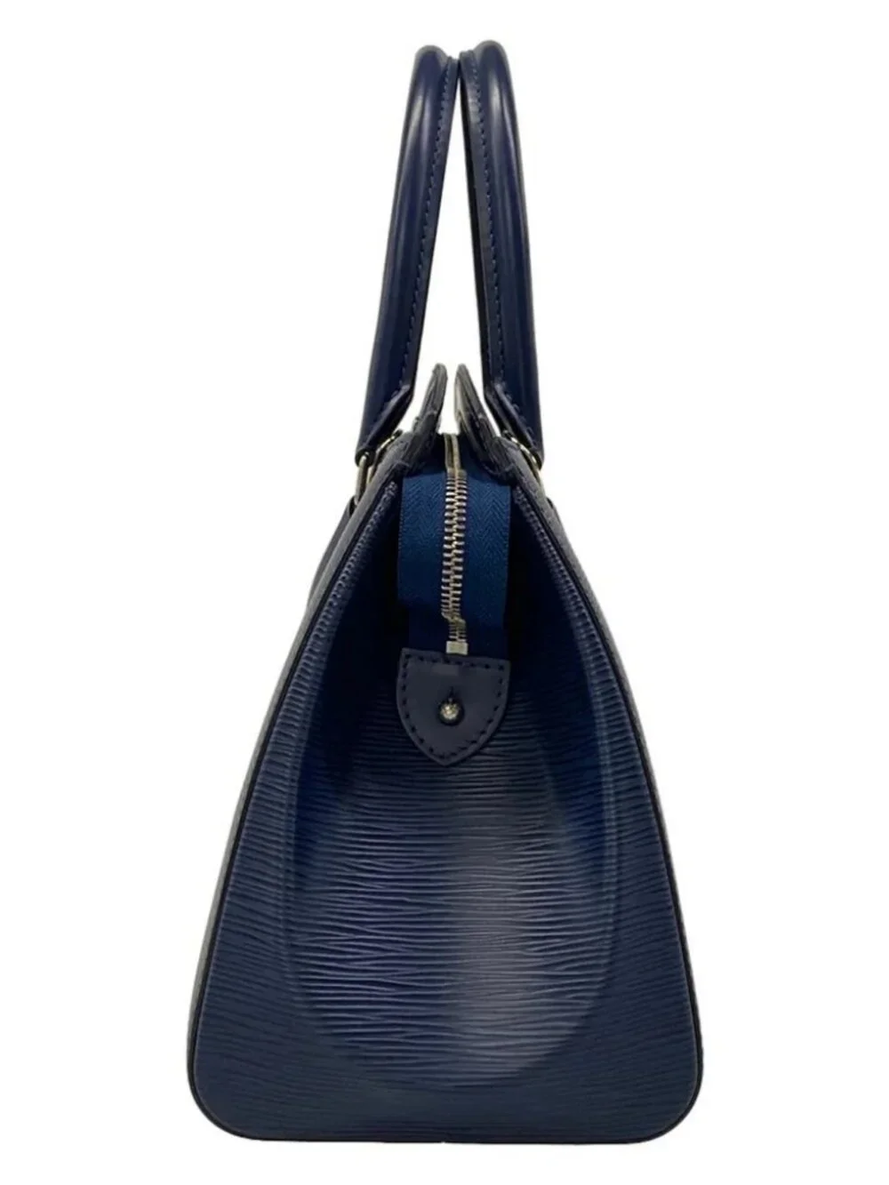LOUIS VUITTON Soufflot MM M94375 Indigo Blue Epi AA2146 Handbag